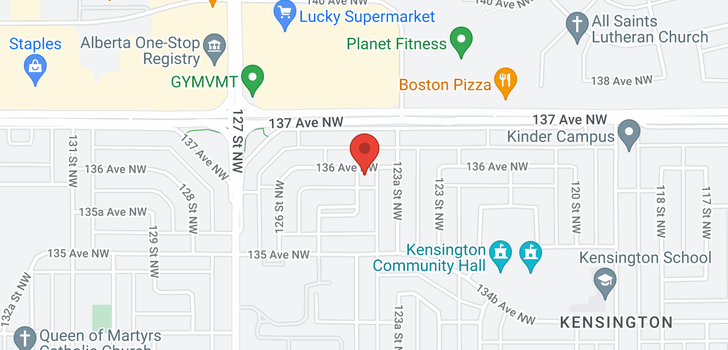 map of 13531 124 ST NW